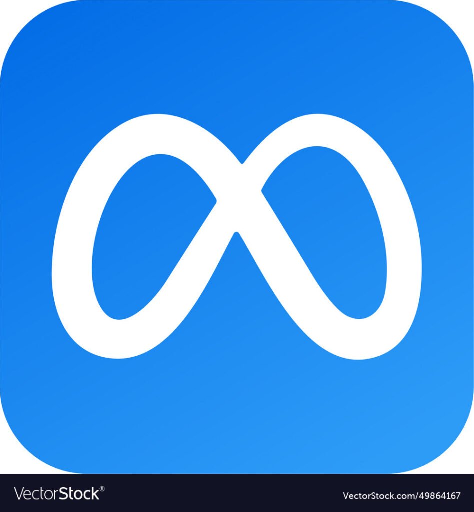 meta icon logo social media technology company vector 49864167 PANDAeCe